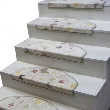 Baskılı ve Desenli Alınlıklı Basamak Paspası